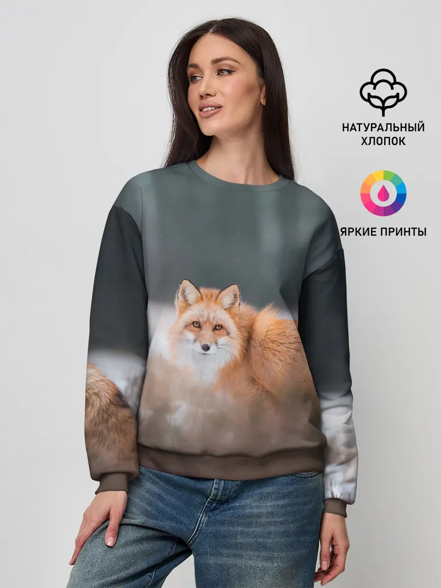Женский свитшот / Лиса