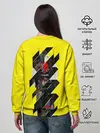 Женский свитшот / Киберпанк 2077 + Киану на спине
