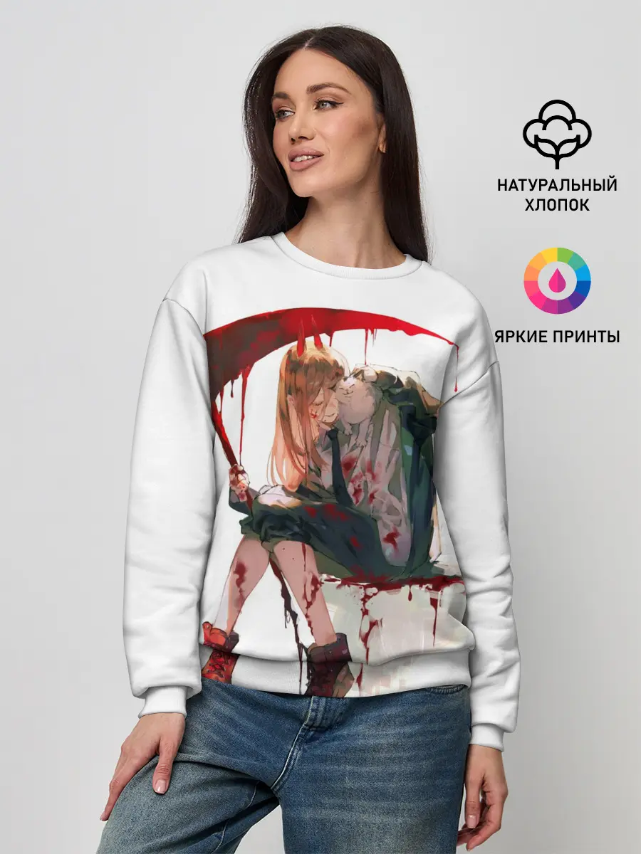 Женский свитшот / Человек Бензопила Аниме