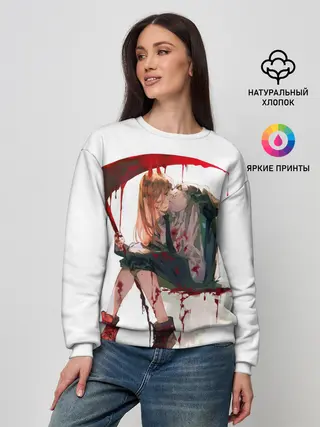 Женский свитшот / Человек Бензопила Аниме
