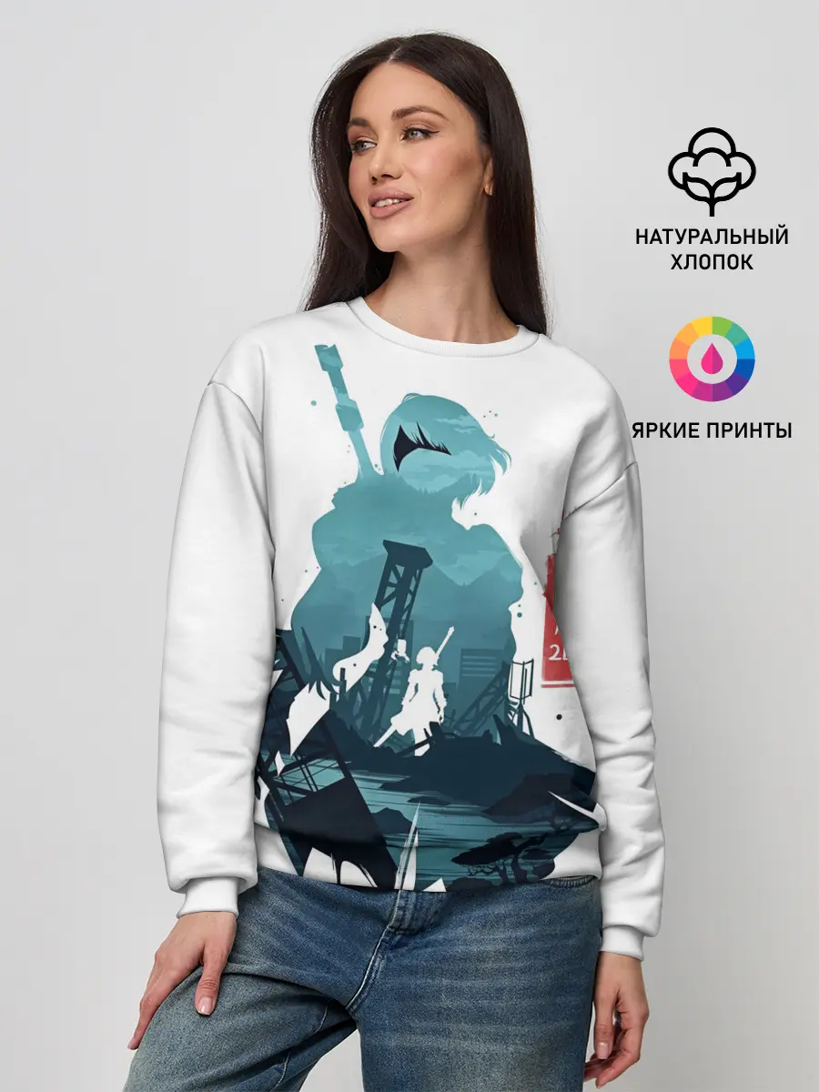 Женский свитшот / NIER AUTOMATA 2B