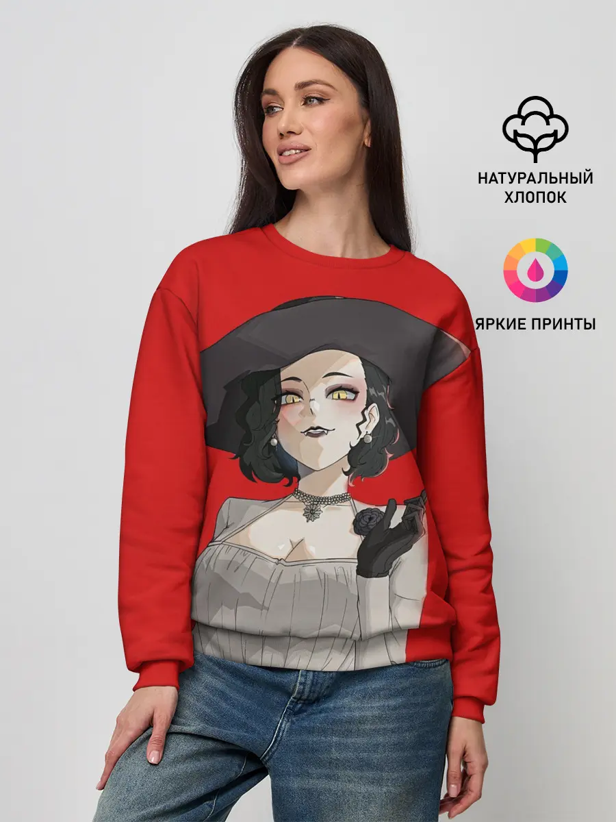 Женский свитшот / Residen Evil Вампирша village