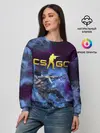 Женский свитшот / CS GO Blue smoke