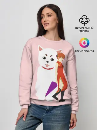 Женский свитшот / Кот Гинтама