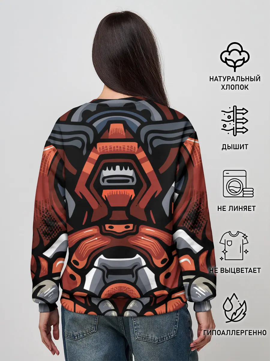 Женский свитшот / Cyber Samurai