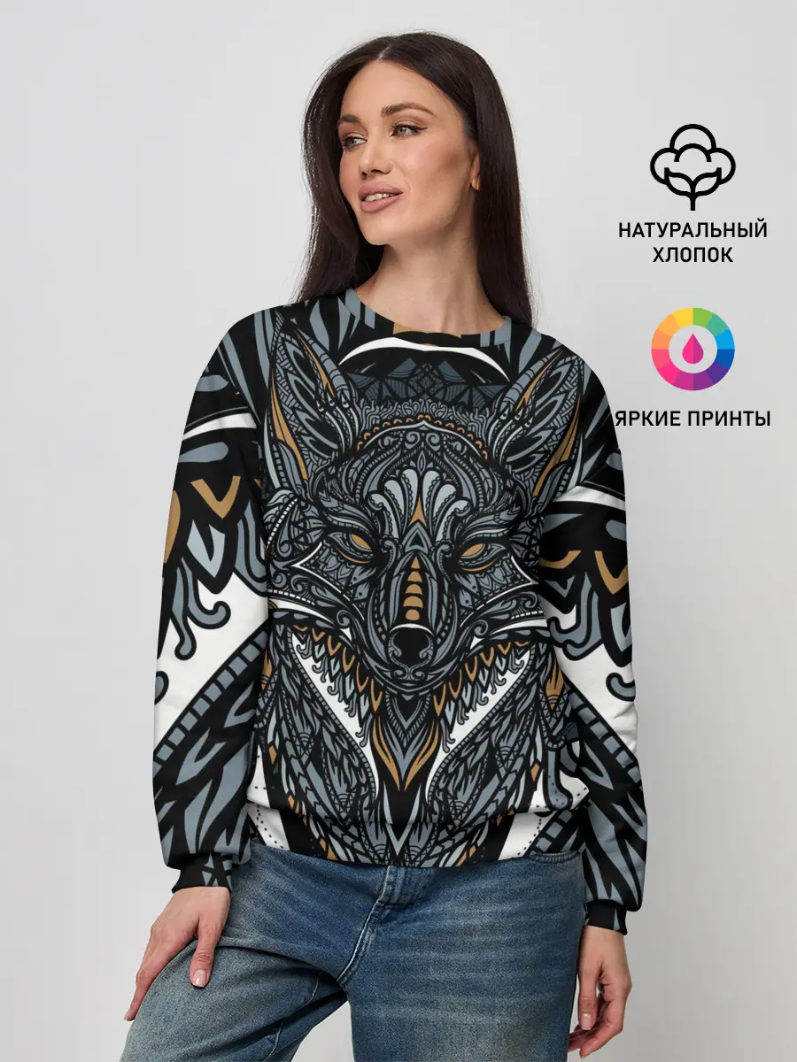 Женский свитшот / Рисунок лиса