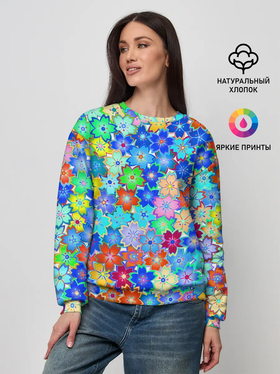 Женский свитшот / Цветы весны