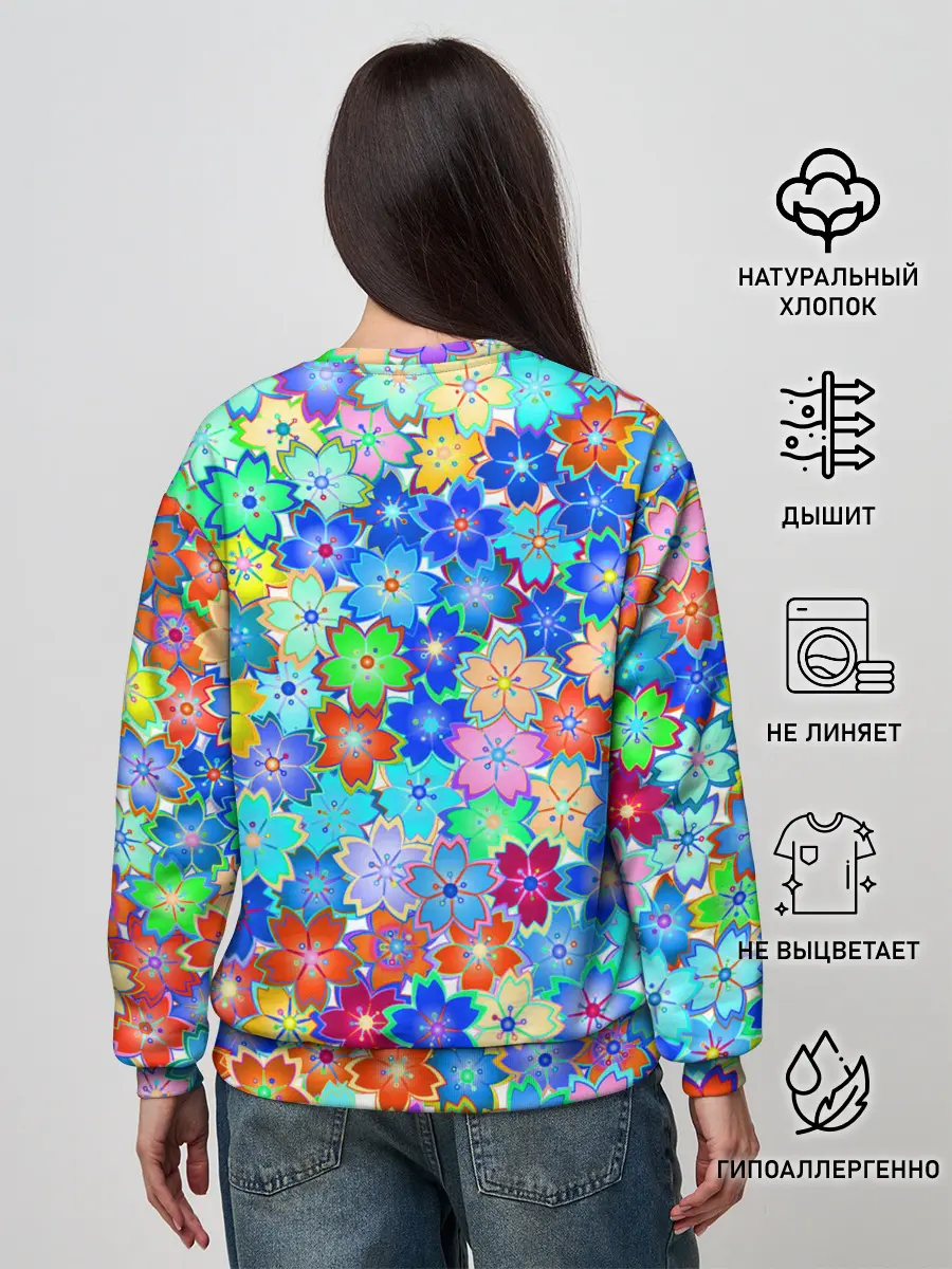 Женский свитшот / Цветы весны