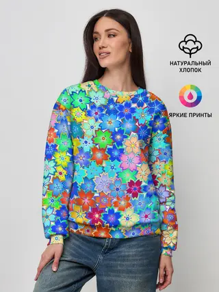 Женский свитшот / Цветы весны