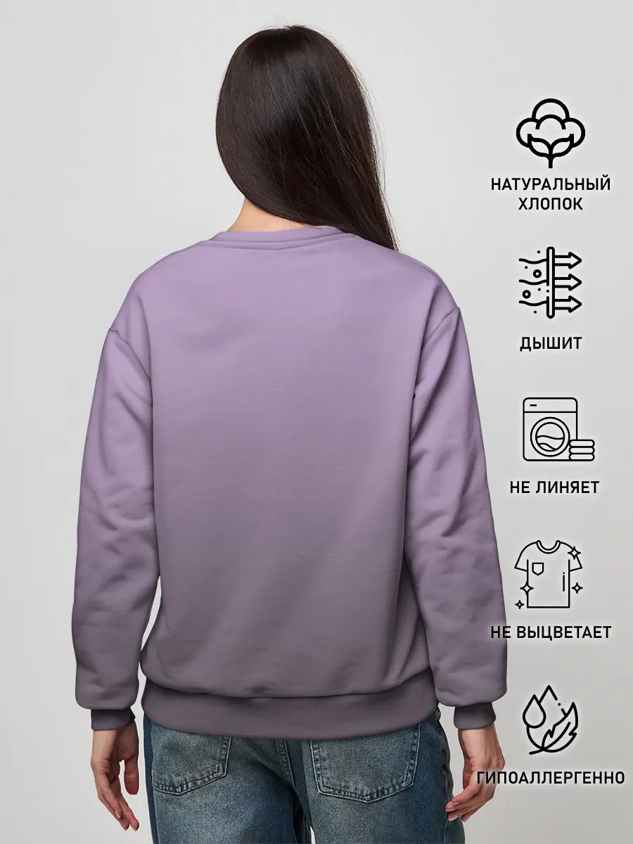 Женский свитшот / влюбленный котенок