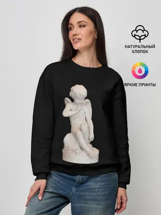 Женский свитшот / Амур Купидон грозящий