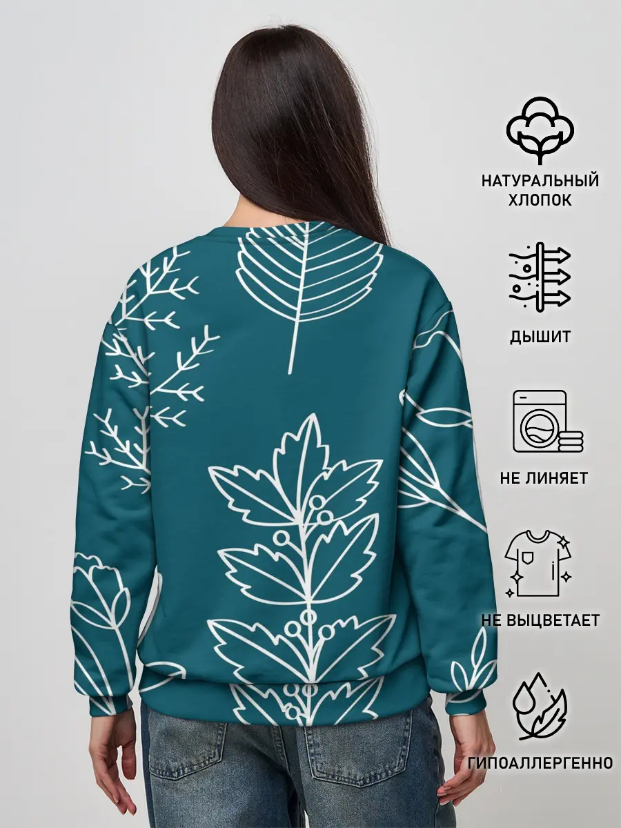 Женский свитшот / Цветы