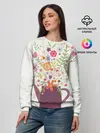 Женский свитшот / Цветы в чайнике