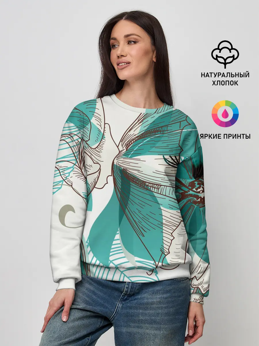 Женский свитшот / Цветок