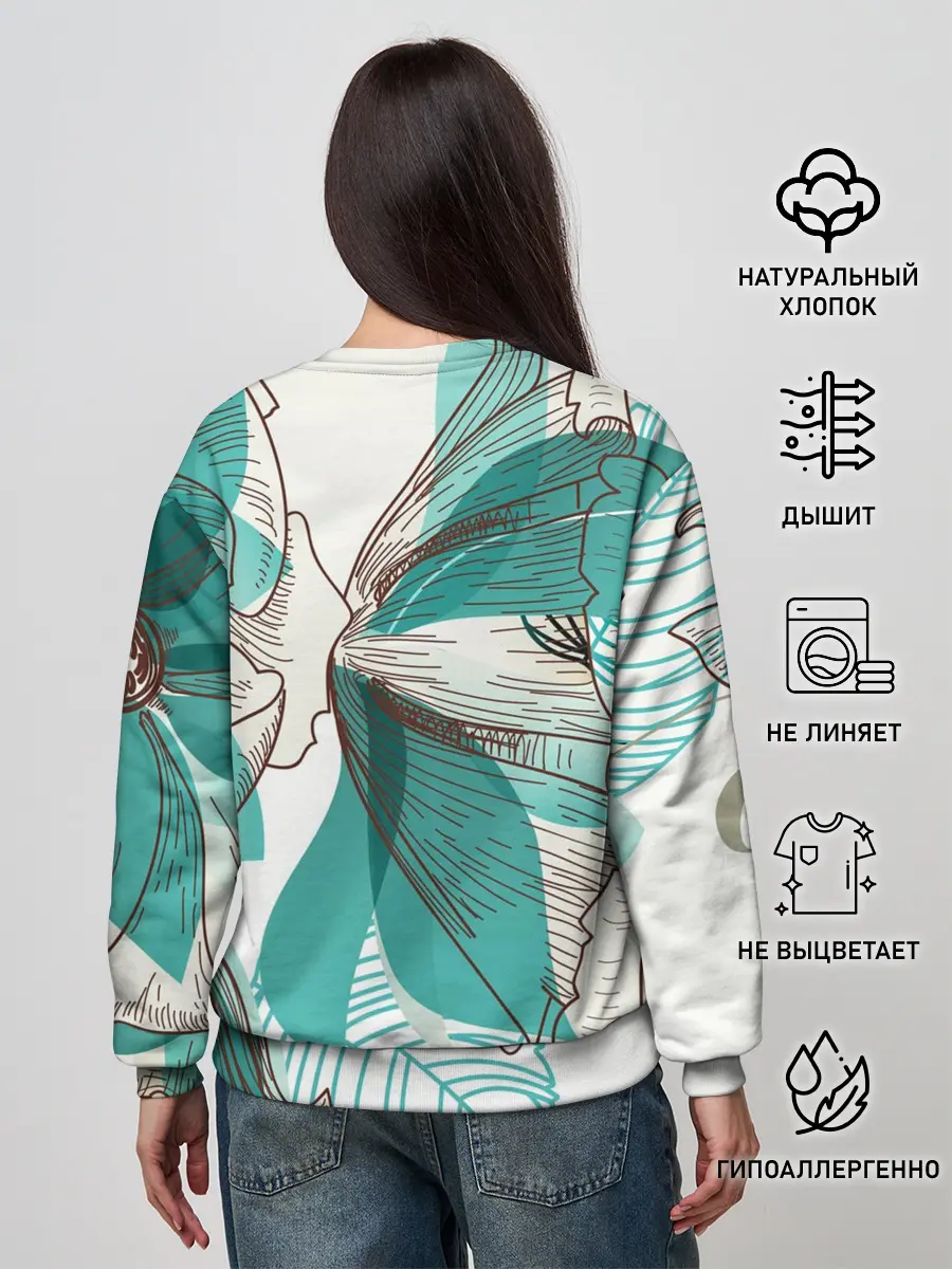 Женский свитшот / Цветок