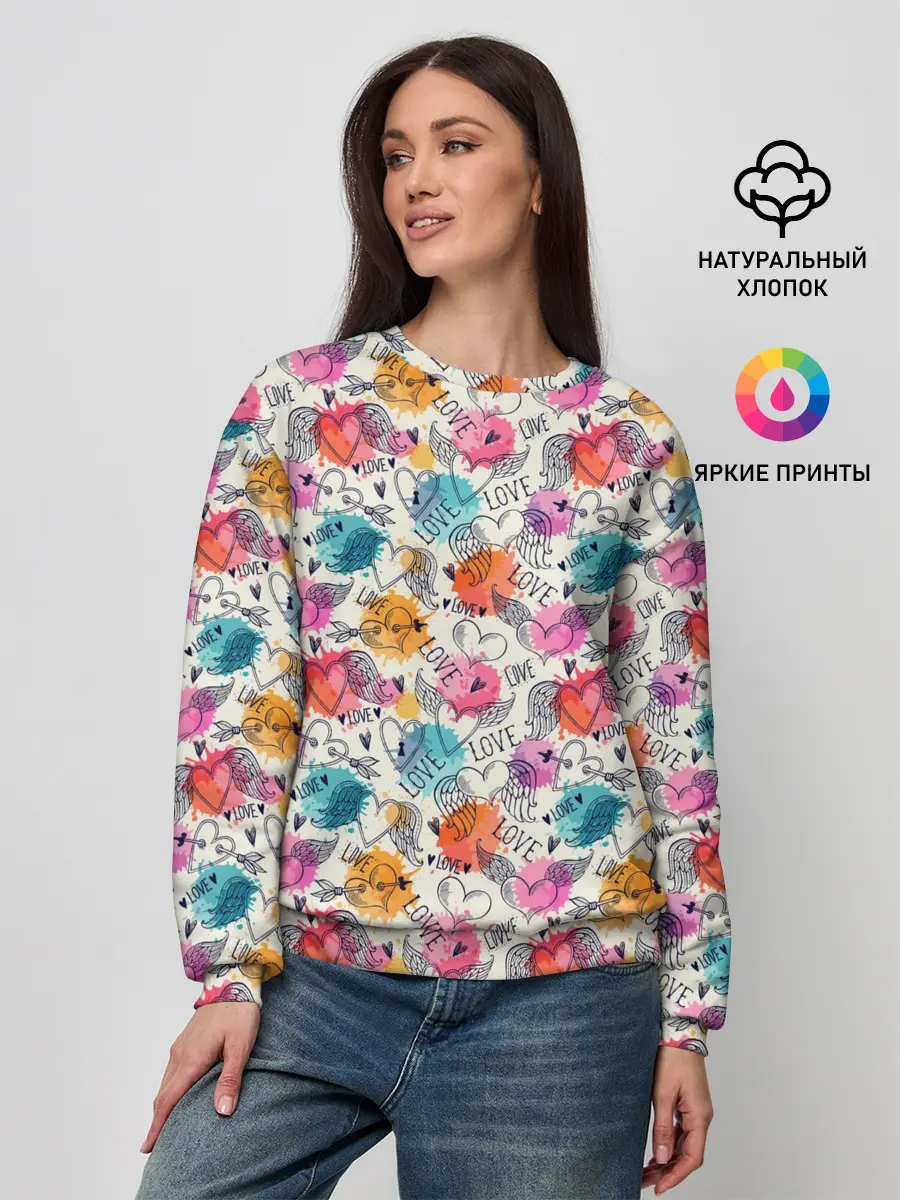 Женский свитшот / Love