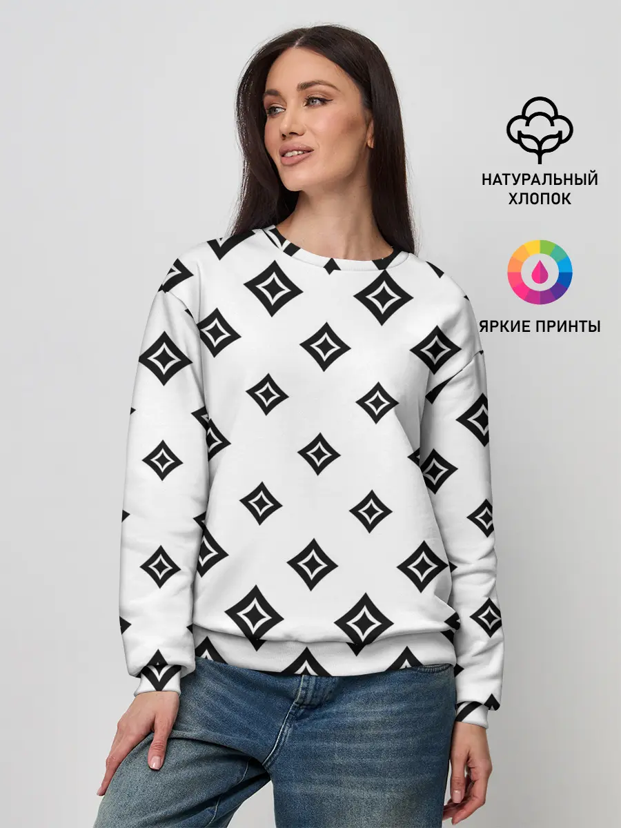 Женский свитшот / Ромб в ромбе