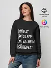 Женский свитшот / Eat/Sleep/Valheim/Repeat
