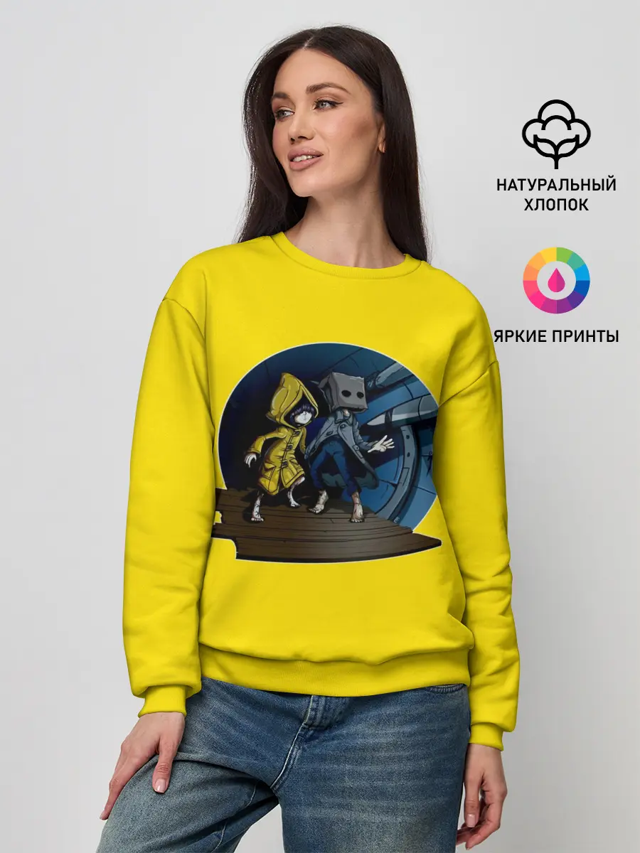 Женский свитшот / Little nightmares 2 | Yelow
