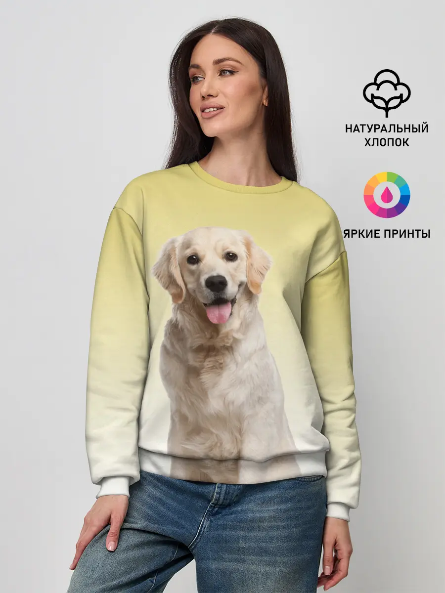 Женский свитшот / Лабрадор ретривер пес