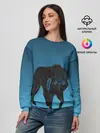 Женский свитшот / черный дух волка