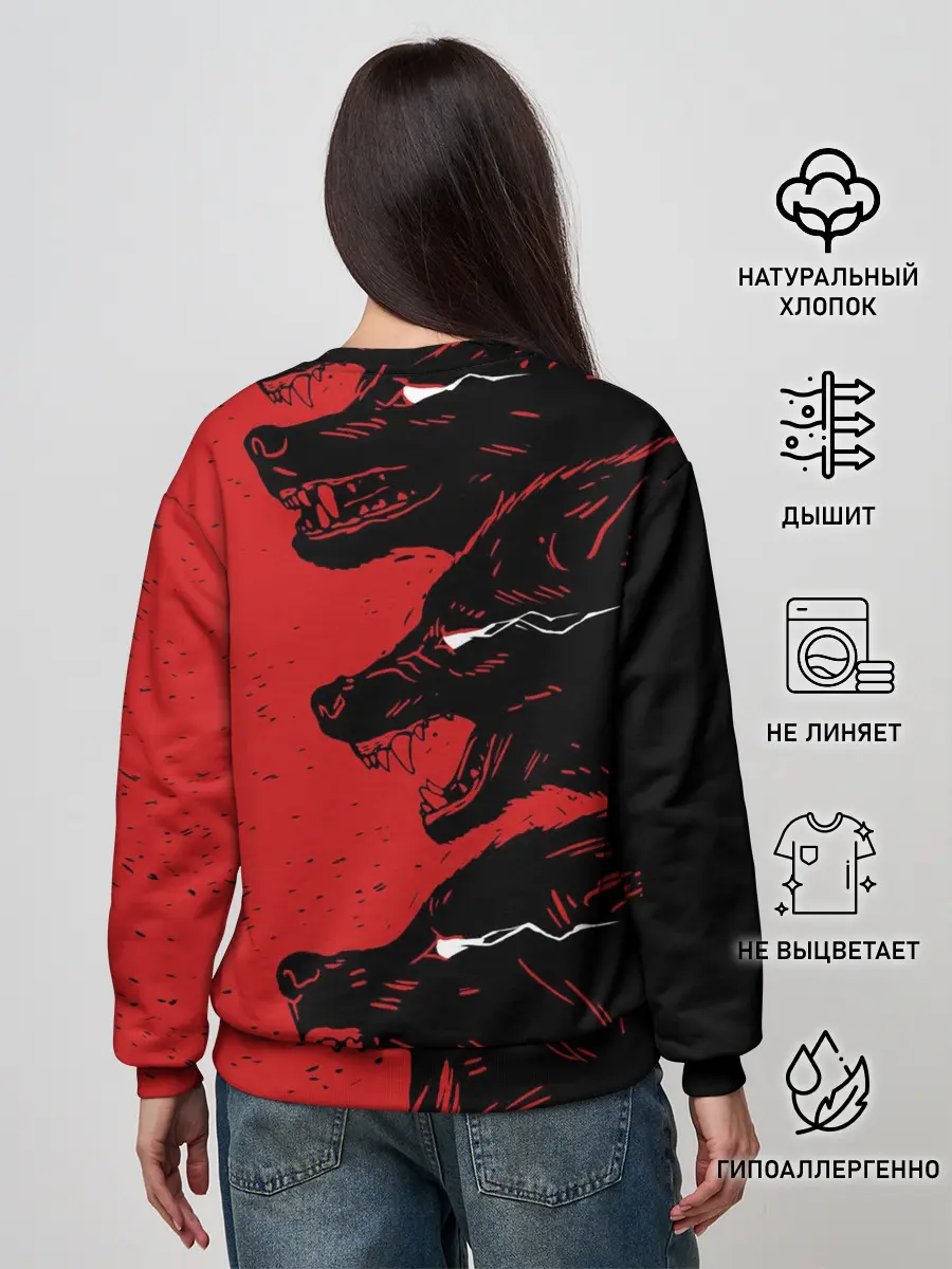 Женский свитшот / Evil Wolves