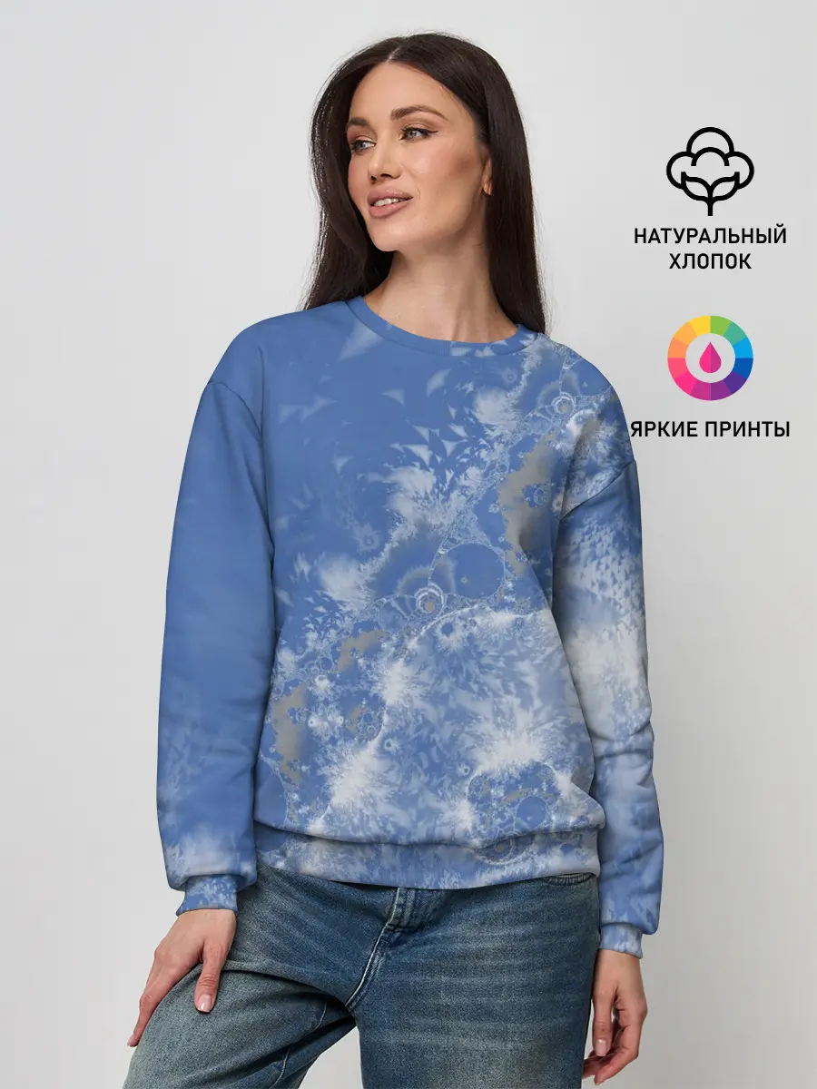 Женский свитшот / Летающие треугольники