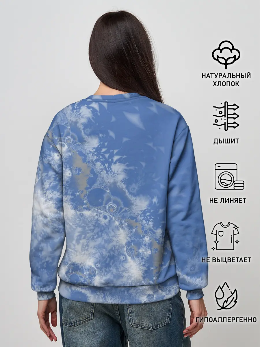 Женский свитшот / Летающие треугольники