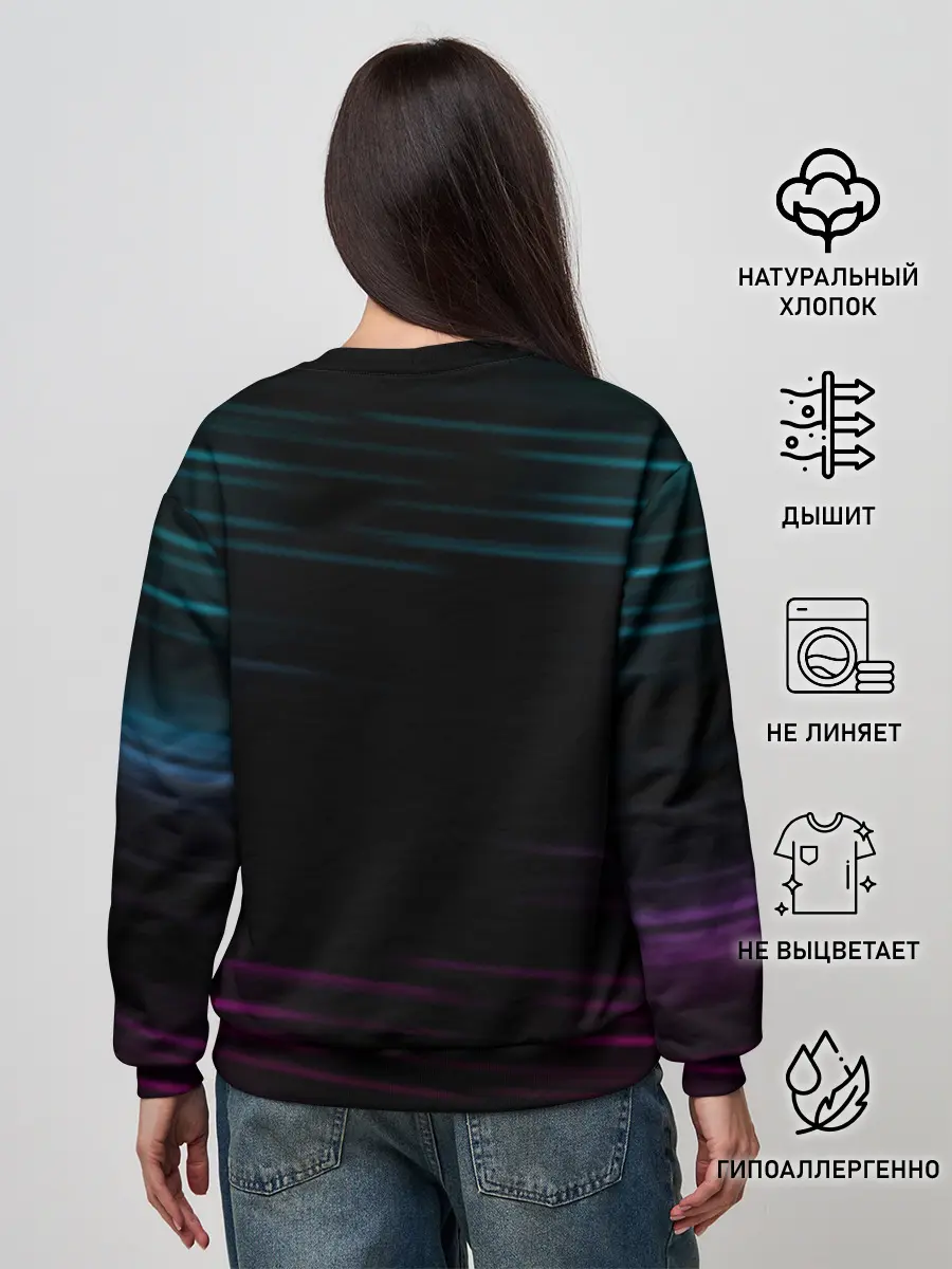 Женский свитшот / Cyberpunk 2077 NIGHT CITY