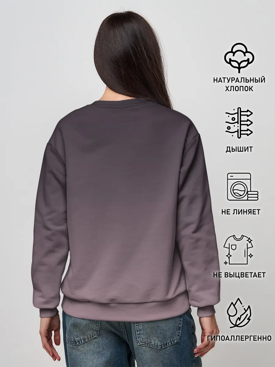 Женский свитшот / демоница волосы змеи милашка