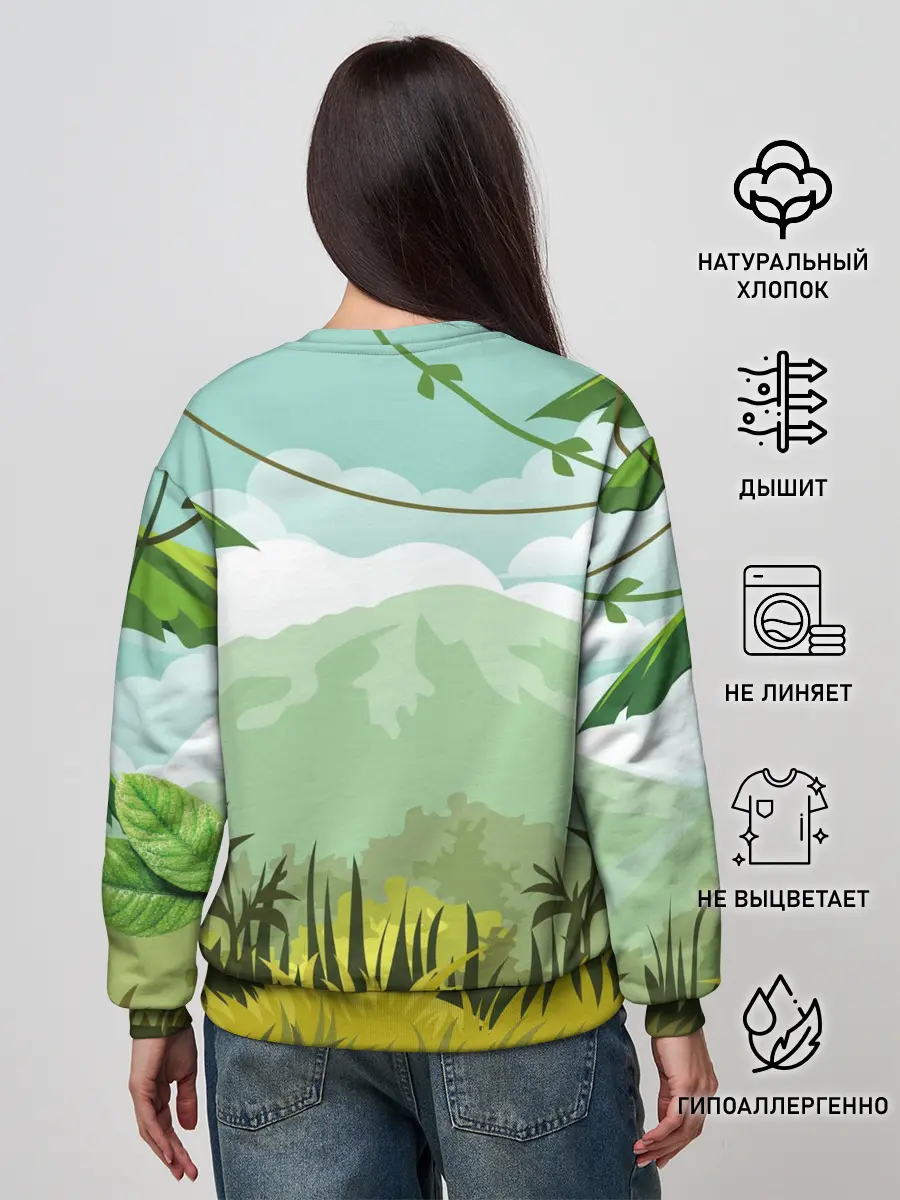Женский свитшот / Тропики
