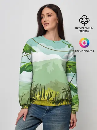 Женский свитшот / Тропики