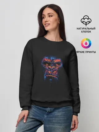 Женский свитшот / Colorful Gorilla