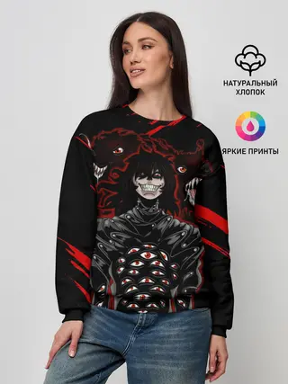 Женский свитшот / Юмико Такаги в черном Hellsing