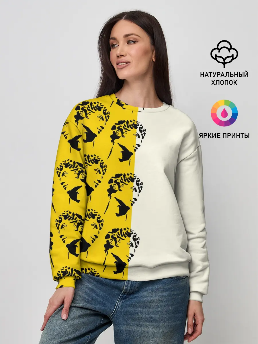 Женский свитшот / Скульптура монограмма