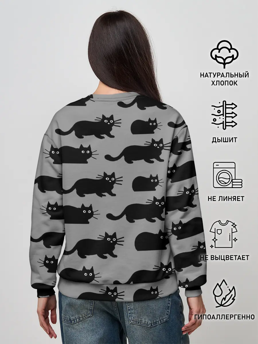 Женский свитшот / Котики