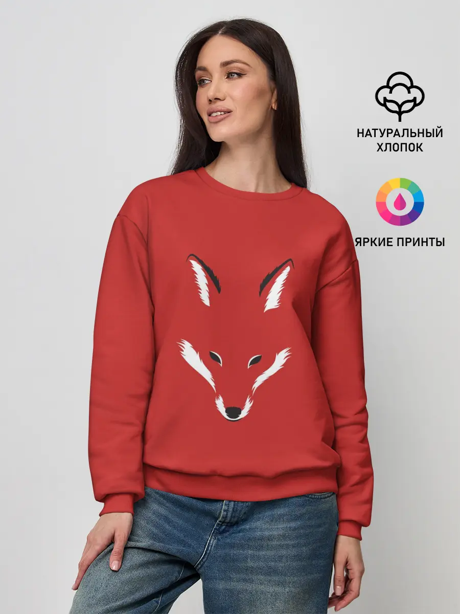 Женский свитшот / Fox minimalism
