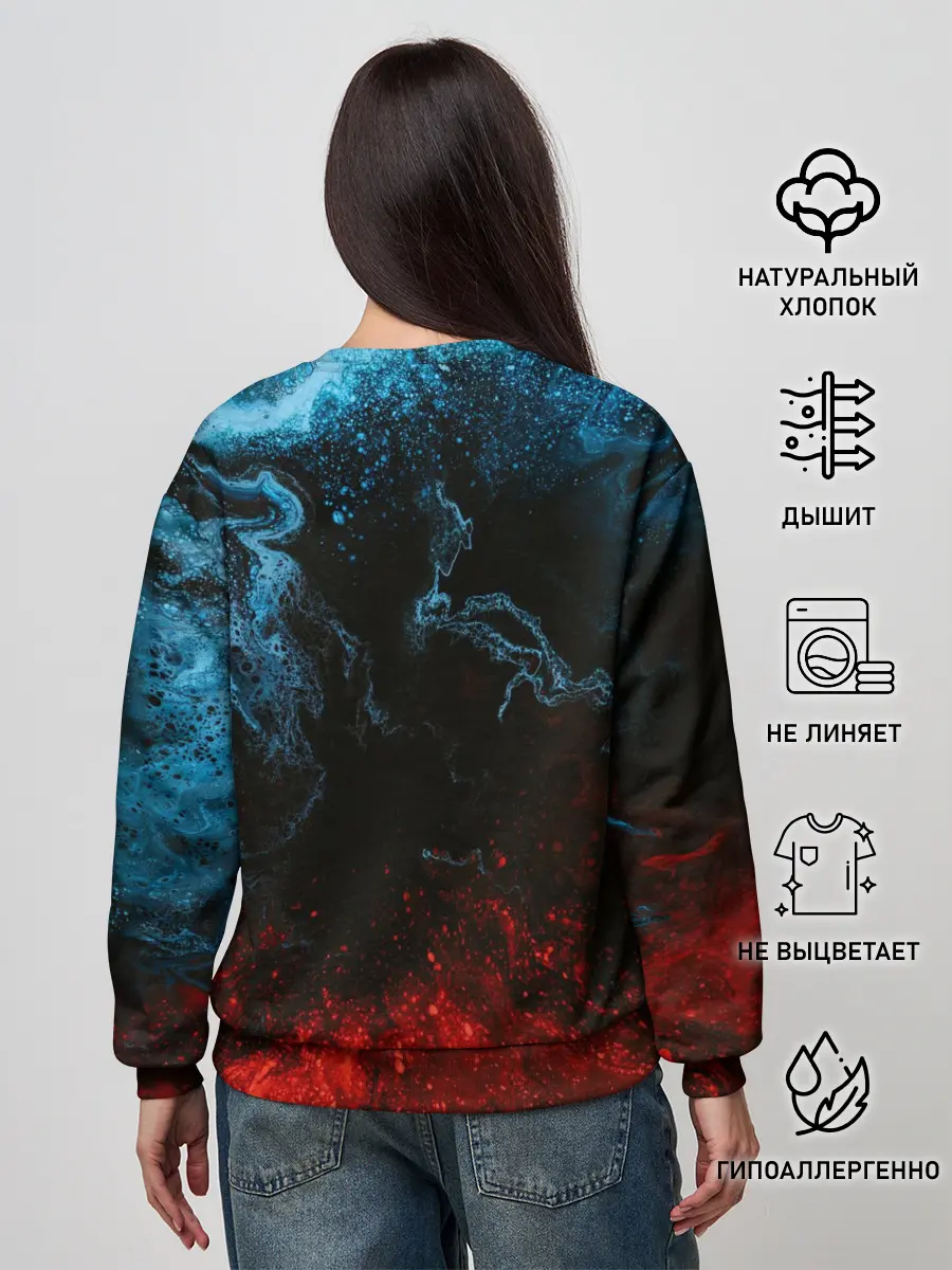Женский свитшот / Огонь И Вода