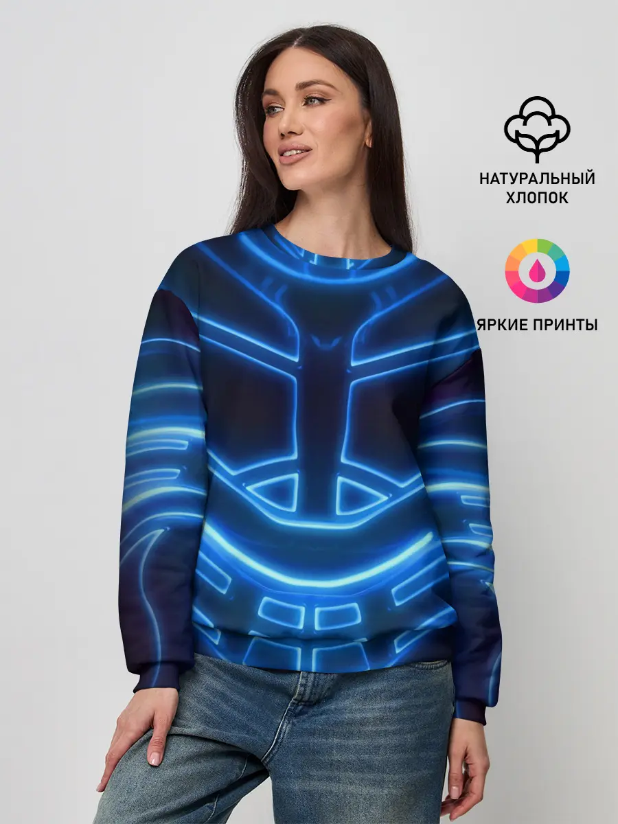 Женский свитшот / Неоновая броня | Neon Armor