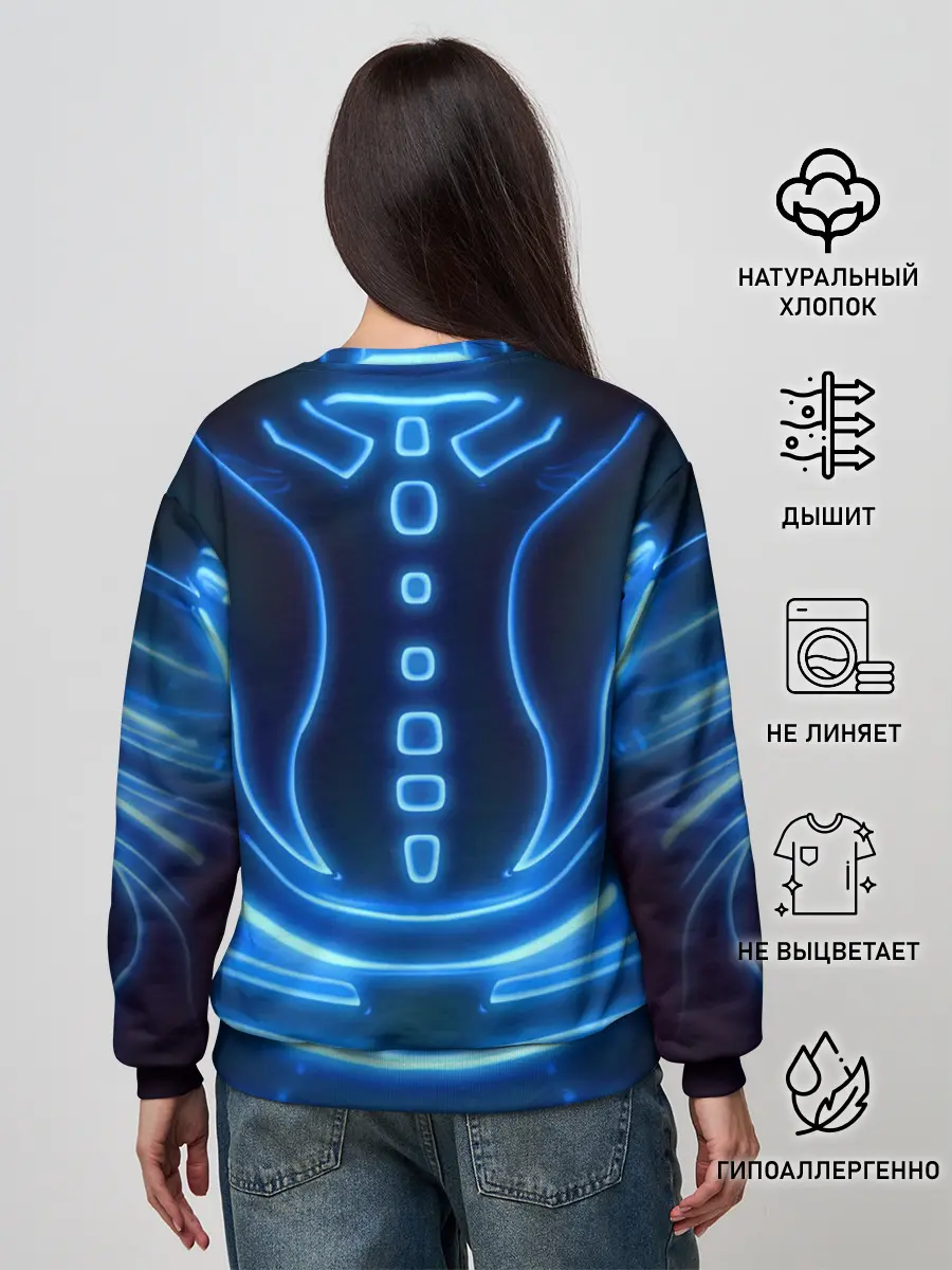 Женский свитшот / Неоновая броня | Neon Armor