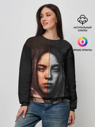 Женский свитшот / Билли Айлиш | Billie Eilish