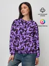 Женский свитшот / Сиреневые бабочки