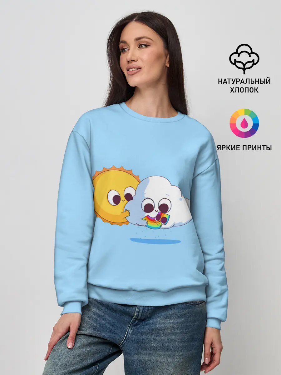 Женский свитшот / Ребёнок солнца и дождя