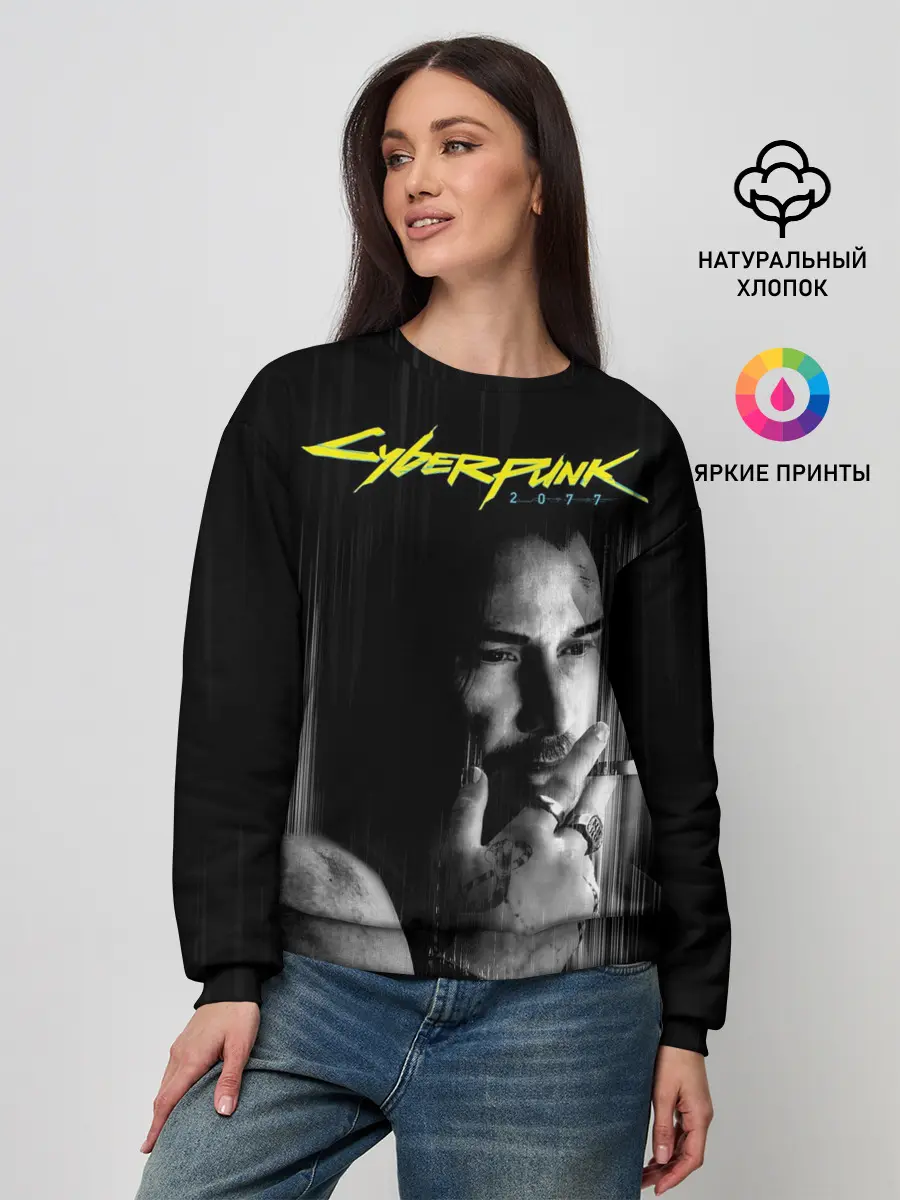 Женский свитшот / Cyberpunk 2077 | Джонни