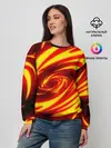Женский свитшот / ОГНЕННЫЕ ВОЛНЫ | FIRE STRIPES