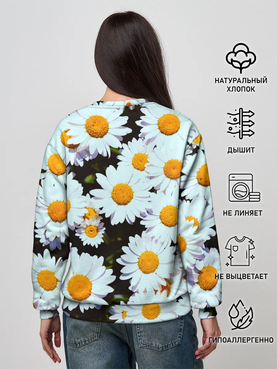 Женский свитшот / Ромашки