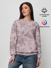 Женский свитшот / розы с пионами