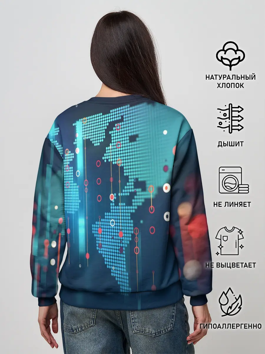 Женский свитшот / Stop Covid-19