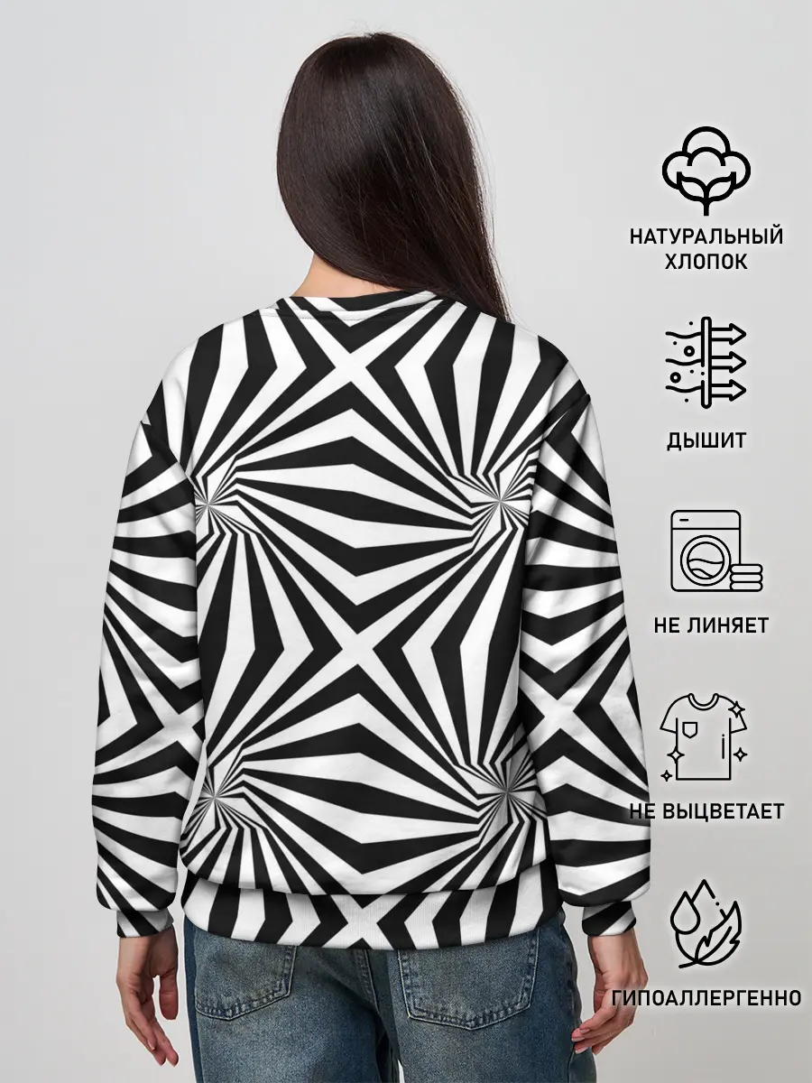 Женский свитшот / Оптическая иллюзия