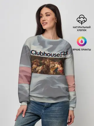 Женский свитшот / Clubhouse Welcome | Клабхаус